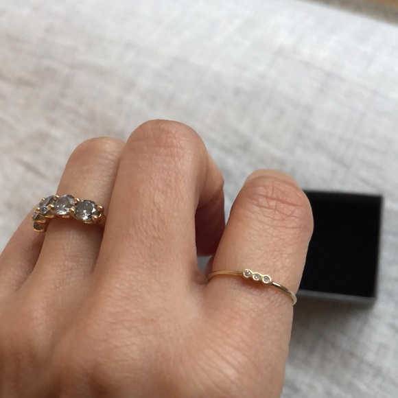 Jennie Kwon Designs – Three Bezel Ring - Picture 6 of 9